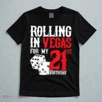 Las Vegas Birthday Party Rolling In Vegas 21st Birthday T-Shirt thumb 5
