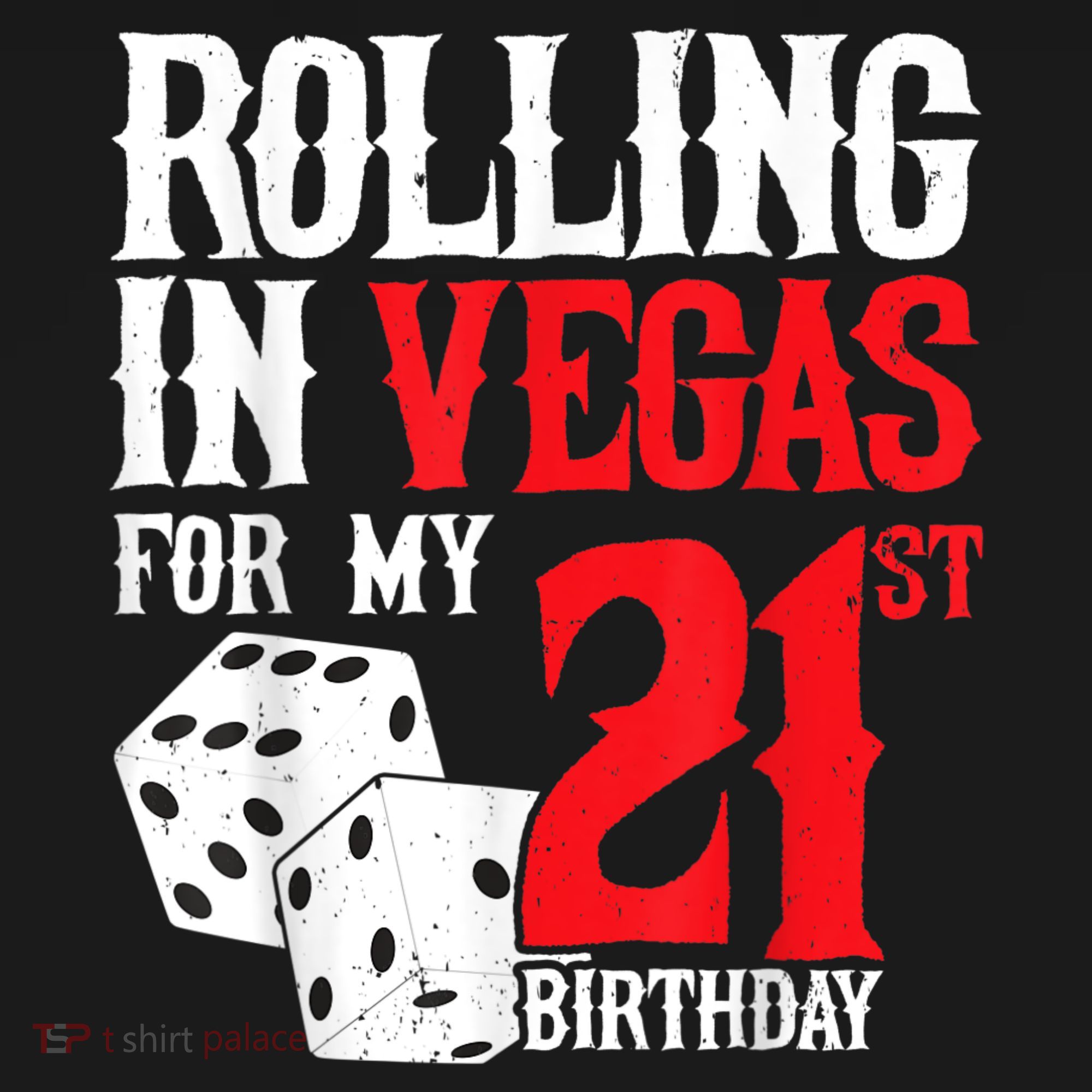 Las Vegas Birthday Party Rolling In Vegas 21st Birthday Women's Hoodie