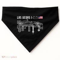 Las Vegas Circuit Us America Formula Racing Race Car Lovers USA-Made Doggie Bandana thumb 0