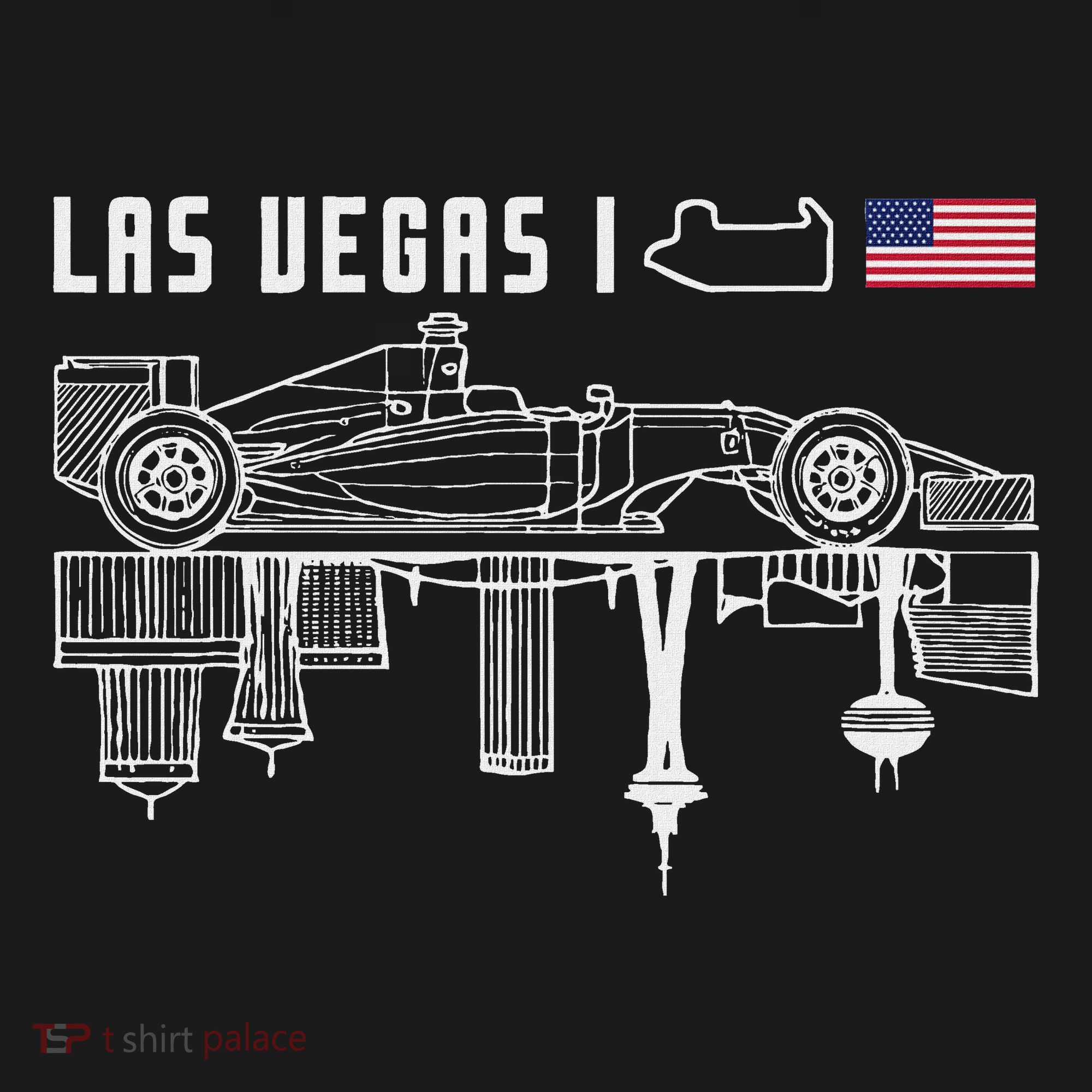 Las Vegas Circuit Us America Formula Racing Race Car Lovers Women's Hoodie