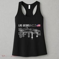 Las Vegas Circuit Us America Formula Racing Race Car Lovers Women's Tank Top thumb 3