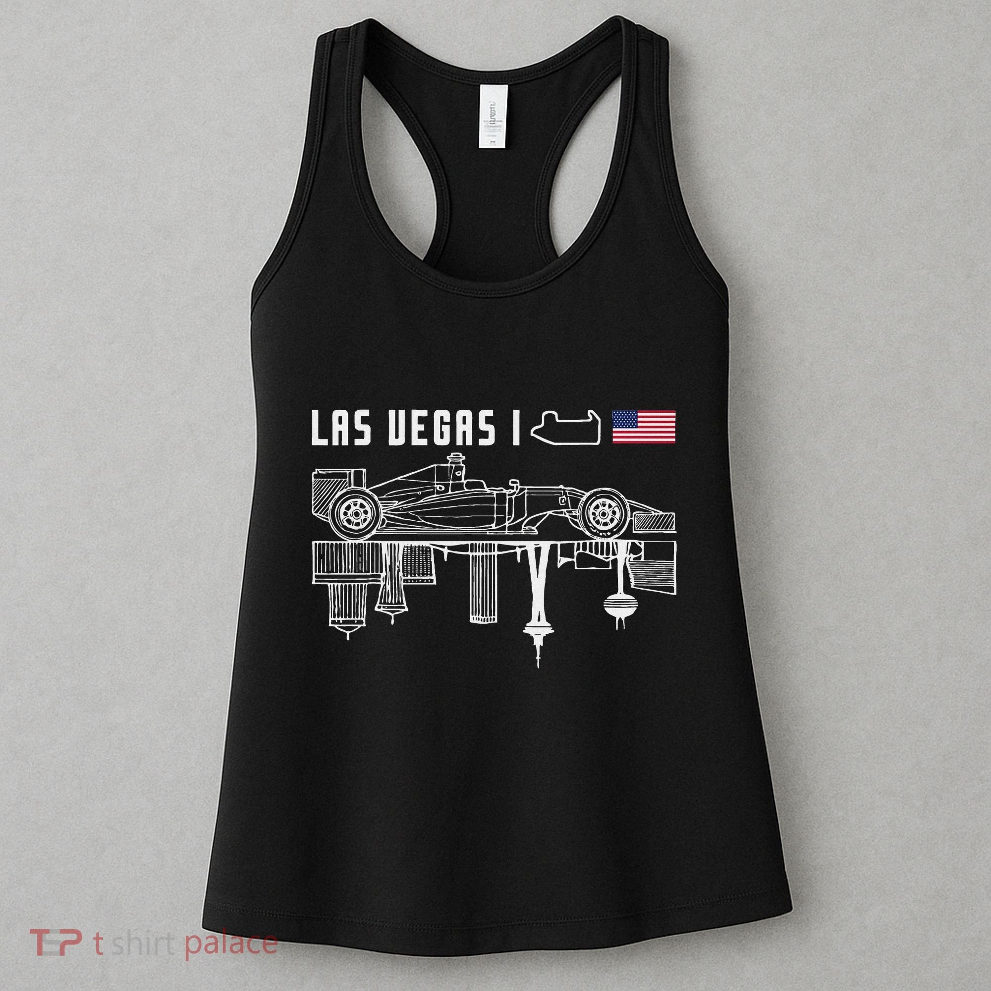 Las Vegas Circuit Us America Formula Racing Race Car Lovers Women's Tank Top