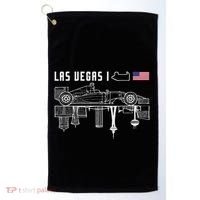Las Vegas Circuit Us America Formula Racing Race Car Lovers Golf Towel thumb 0