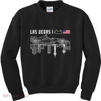 Las Vegas Circuit Us America Formula Racing Race Car Lovers Kids Sweatshirt thumb 0