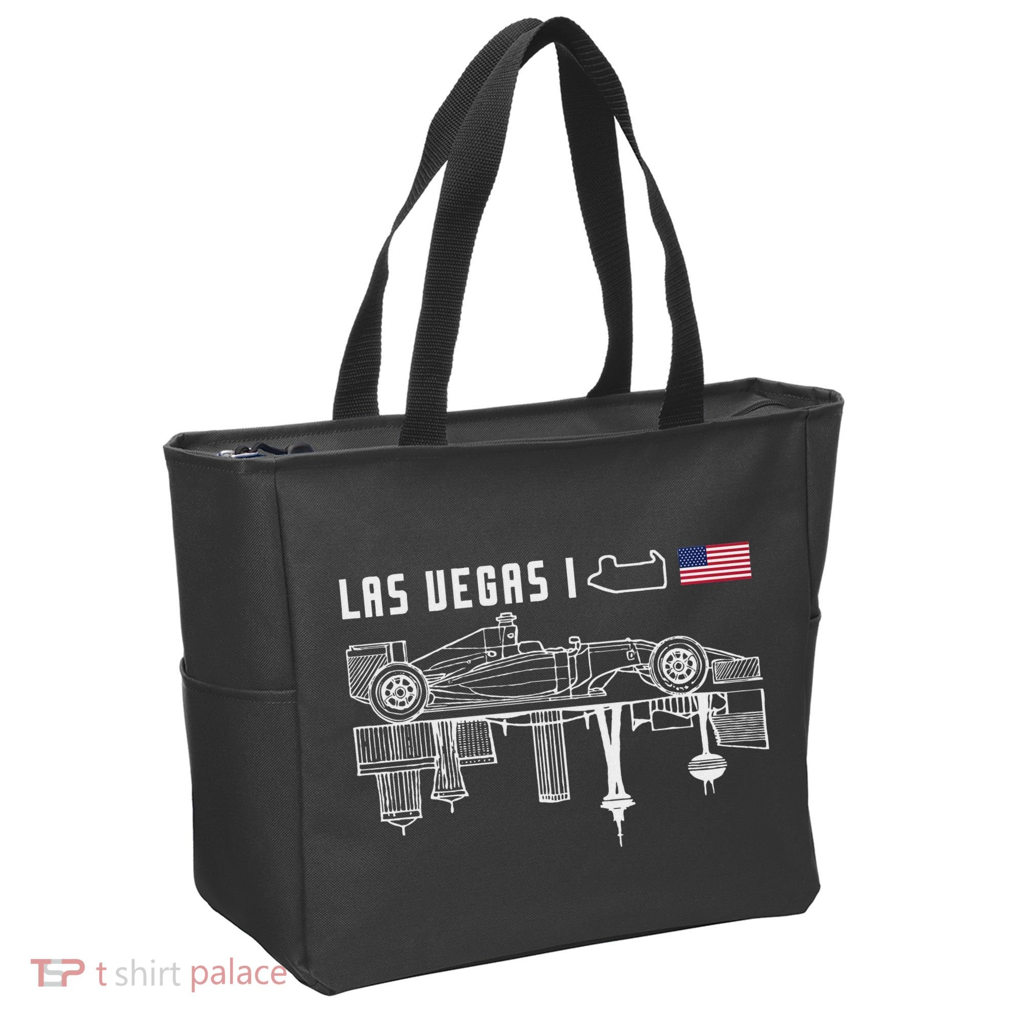 Las Vegas Circuit Us America Formula Racing Race Car Lovers Tote Bag