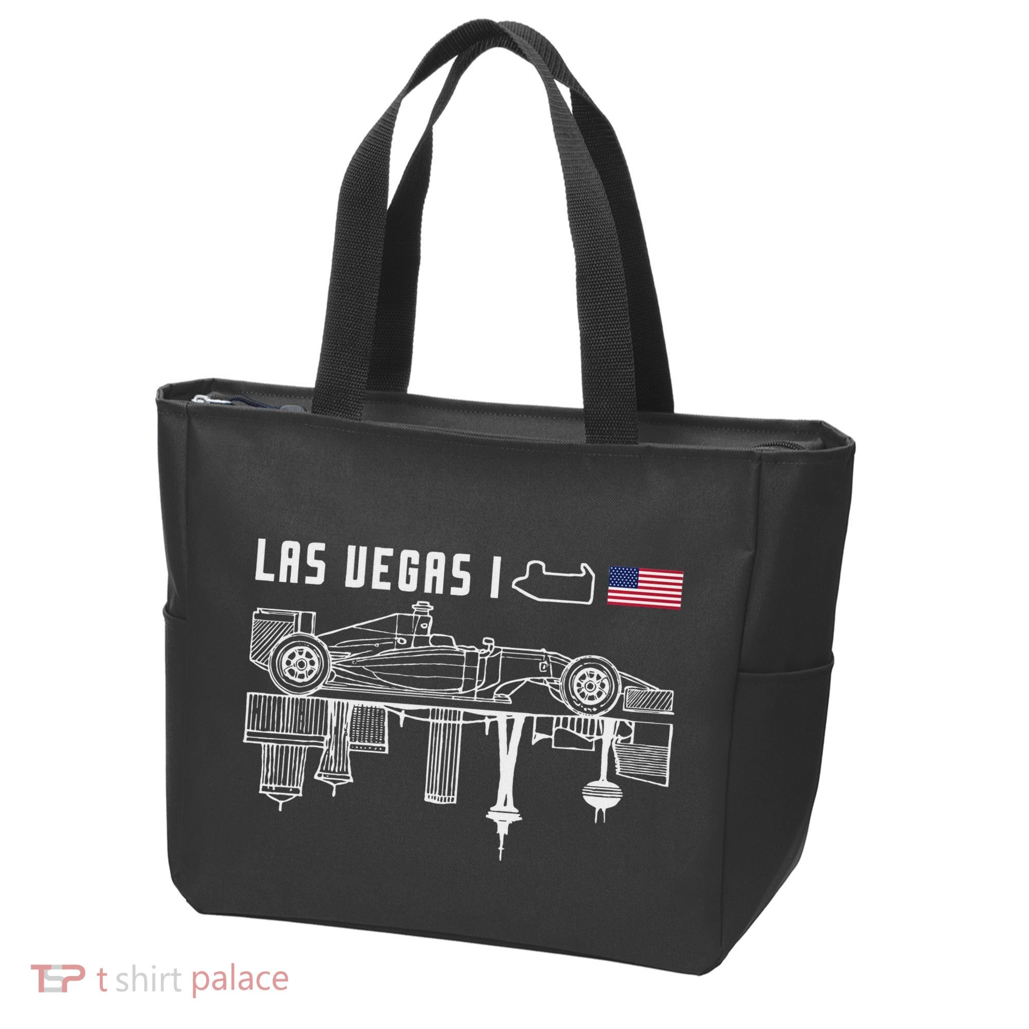 Las Vegas Circuit Us America Formula Racing Race Car Lovers Tote Bag