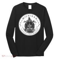 Lake View Compass Michigan Logo Long Sleeve Shirt thumb 0