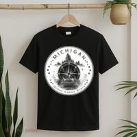 Lake View Compass Michigan Logo T-Shirt thumb 2