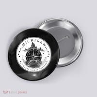 Lake View Compass Michigan Logo Button thumb 0