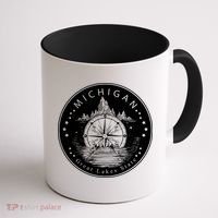 Lake View Compass Michigan Logo Coffee Mug thumb 1