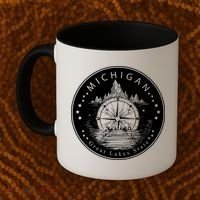 Lake View Compass Michigan Logo Coffee Mug thumb 2