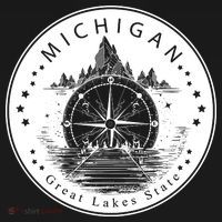 Lake View Compass Michigan Logo Polo thumb 3