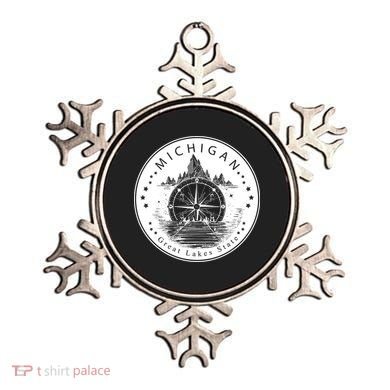 Lake View Compass Michigan Logo Ornament