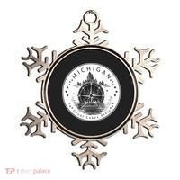 Lake View Compass Michigan Logo Ornament thumb 0
