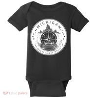 Lake View Compass Michigan Logo Baby Bodysuit thumb 0