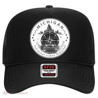 Lake View Compass Michigan Logo Hat thumb 0