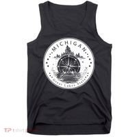 Lake View Compass Michigan Logo Tank Top thumb 0