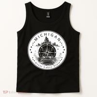Lake View Compass Michigan Logo Tank Top thumb 2