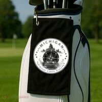 Lake View Compass Michigan Logo Golf Towel thumb 2