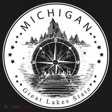 Lake View Compass Michigan Logo Women's Long Sleeve Shirt