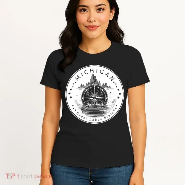 Lake View Compass Michigan Logo Women's T-Shirt