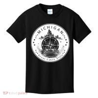 Lake View Compass Michigan Logo Kids T-Shirt thumb 0