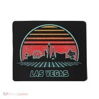 Las Vegas City Skyline Retro 80s Style Mousepad thumb 0