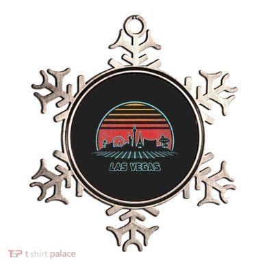 Las Vegas City Skyline Retro 80s Style Ornament