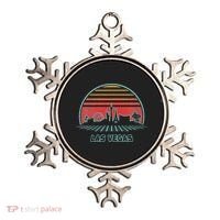 Las Vegas City Skyline Retro 80s Style Ornament thumb 0