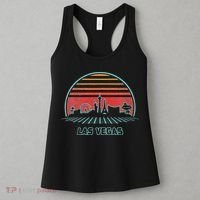 Las Vegas City Skyline Retro 80s Style Women's Tank Top thumb 3