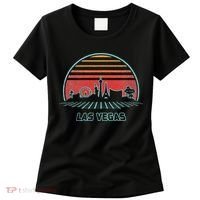 Las Vegas City Skyline Retro 80s Style Women's T-Shirt thumb 0