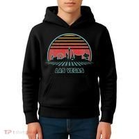 Las Vegas City Skyline Retro 80s Style Kids Hoodie thumb 4