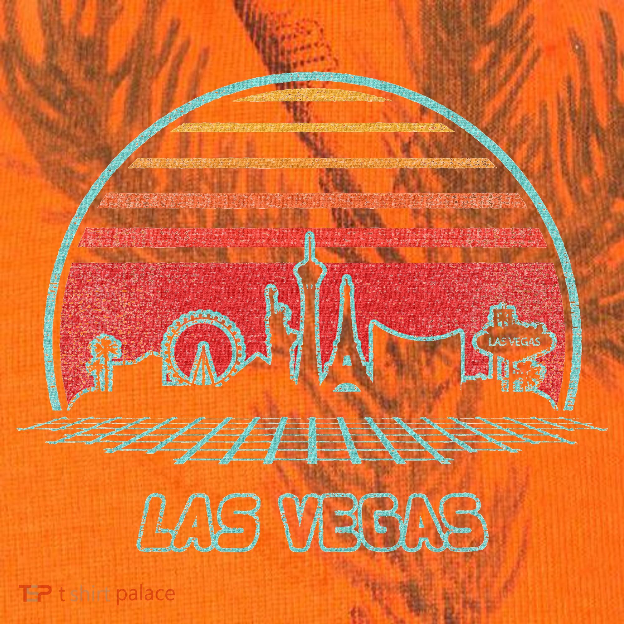 Las Vegas City Skyline Retro 80s Style Kati Licensed 12" Camo Cuffed Beanie