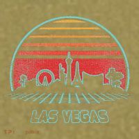 Las Vegas City Skyline Retro 80s Style Garment-Dyed Women's Muscle Tee thumb 6