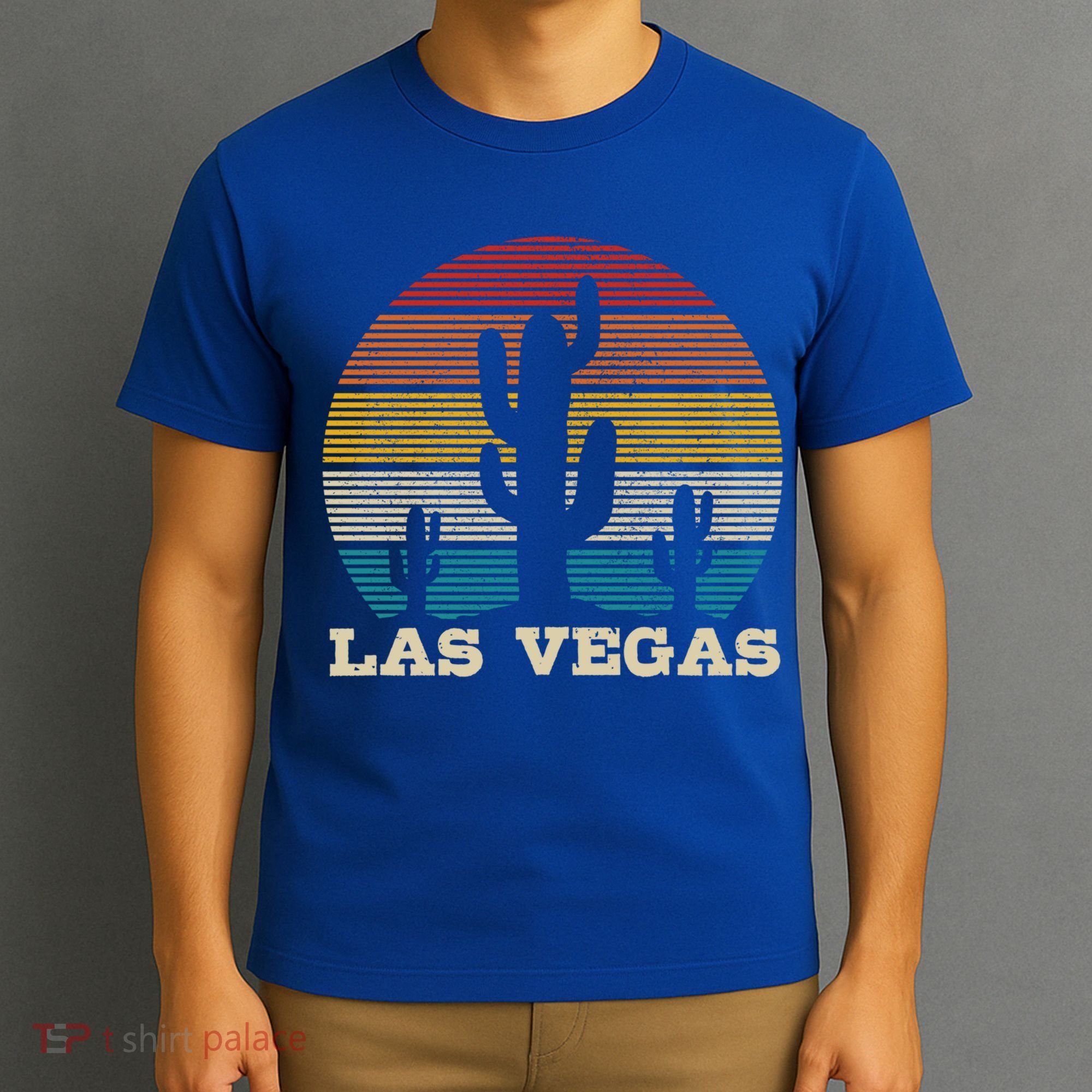 Las Vegas Cactus Vintage Retro Desert Souvenir Gift T-Shirt