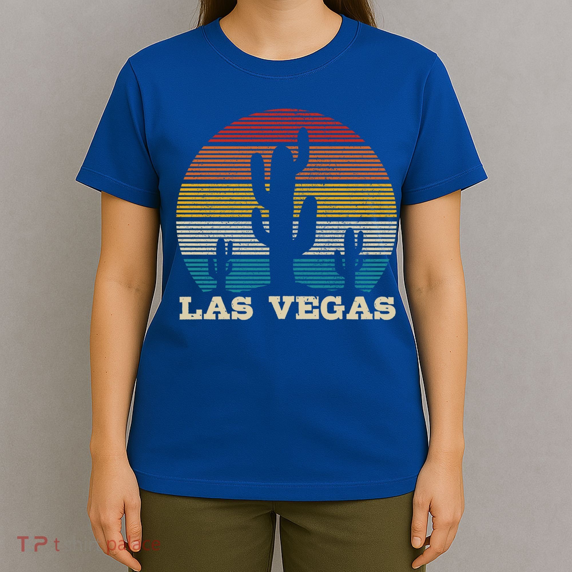 Las Vegas Cactus Vintage Retro Desert Souvenir Gift T-Shirt