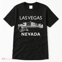 Las Vegas City Skyline Music Nevada Souvenir Las Vegas Tall T-Shirt thumb 0