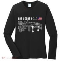 Las Vegas Circuit Us America Formula Racing Race Car Lovers Women's Long Sleeve Shirt thumb 0