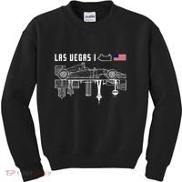 Las Vegas Circuit Us America Formula Racing Race Car Lovers Kids Sweatshirt thumb 0