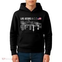 Las Vegas Circuit Us America Formula Racing Race Car Lovers Kids Hoodie thumb 4