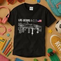 Las Vegas Circuit Us America Formula Racing Race Car Lovers Kids T-Shirt thumb 3