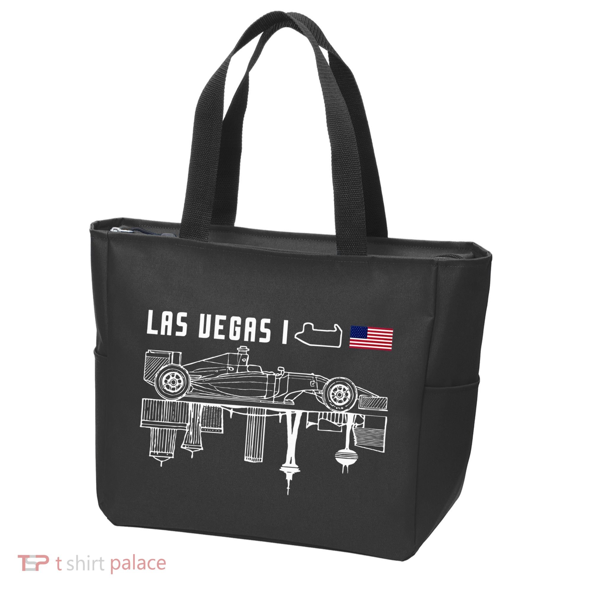 Las Vegas Circuit Us America Formula Racing Race Car Lovers Tote Bag