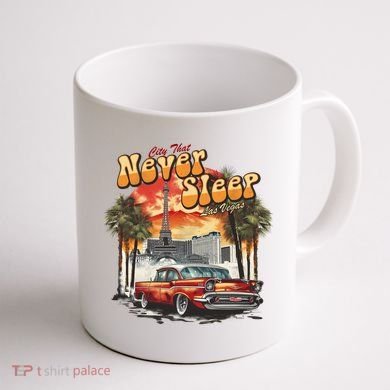 Las Vegas City That Never Sleeps Coffee Mug back