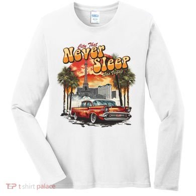 Las Vegas City That Never Sleeps Women's Long Sleeve Shirt