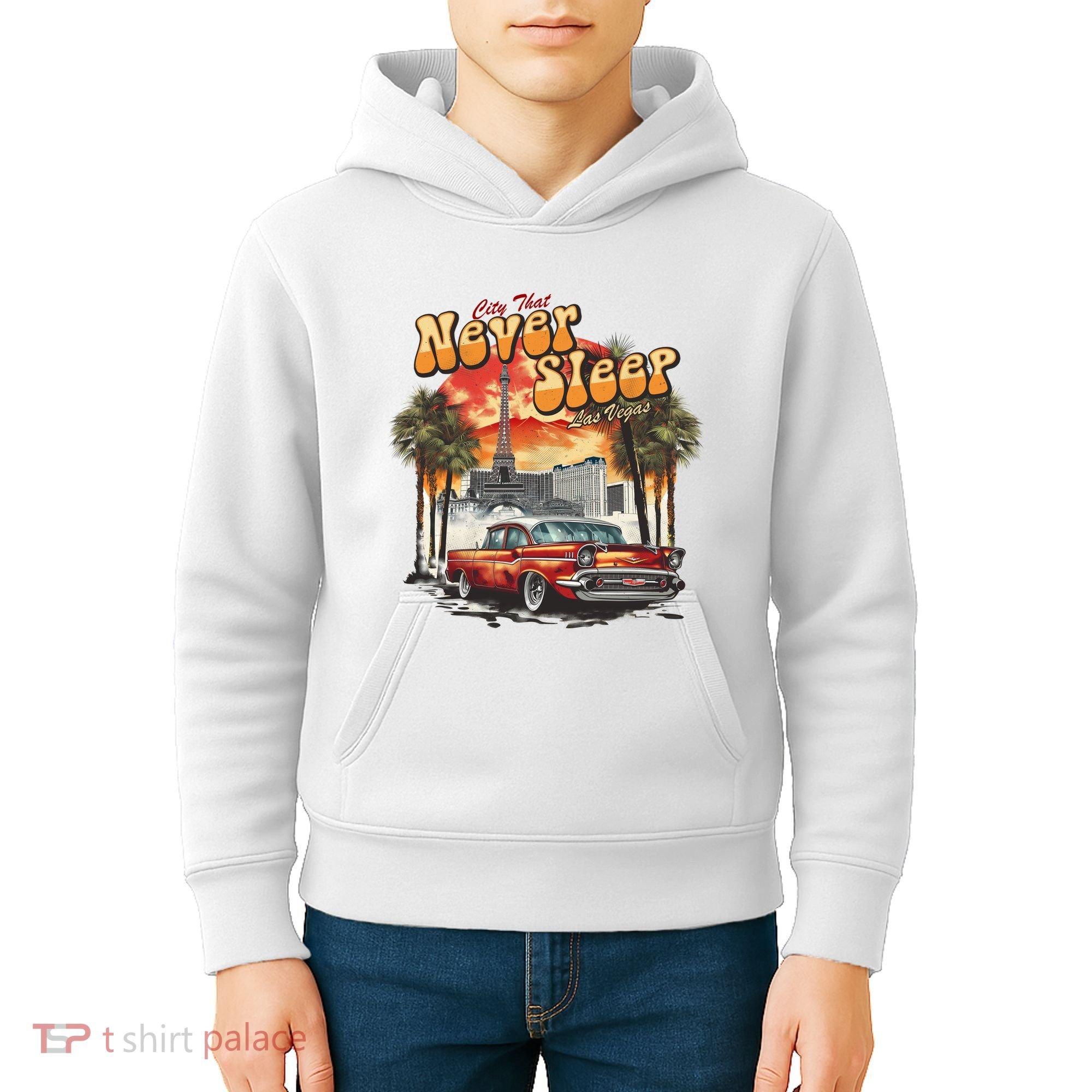 Las Vegas City That Never Sleeps Kids Hoodie