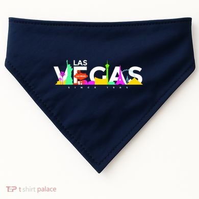 Las Vegas Colorful Skyline USA-Made Doggie Bandana