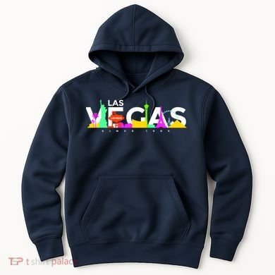 Las Vegas Colorful Skyline Hoodie