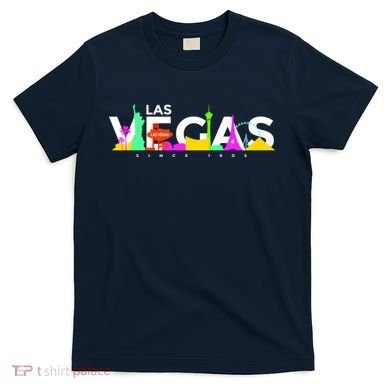 Las Vegas Colorful Skyline T-Shirt