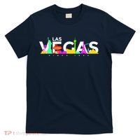 Las Vegas Colorful Skyline T-Shirt thumb 0