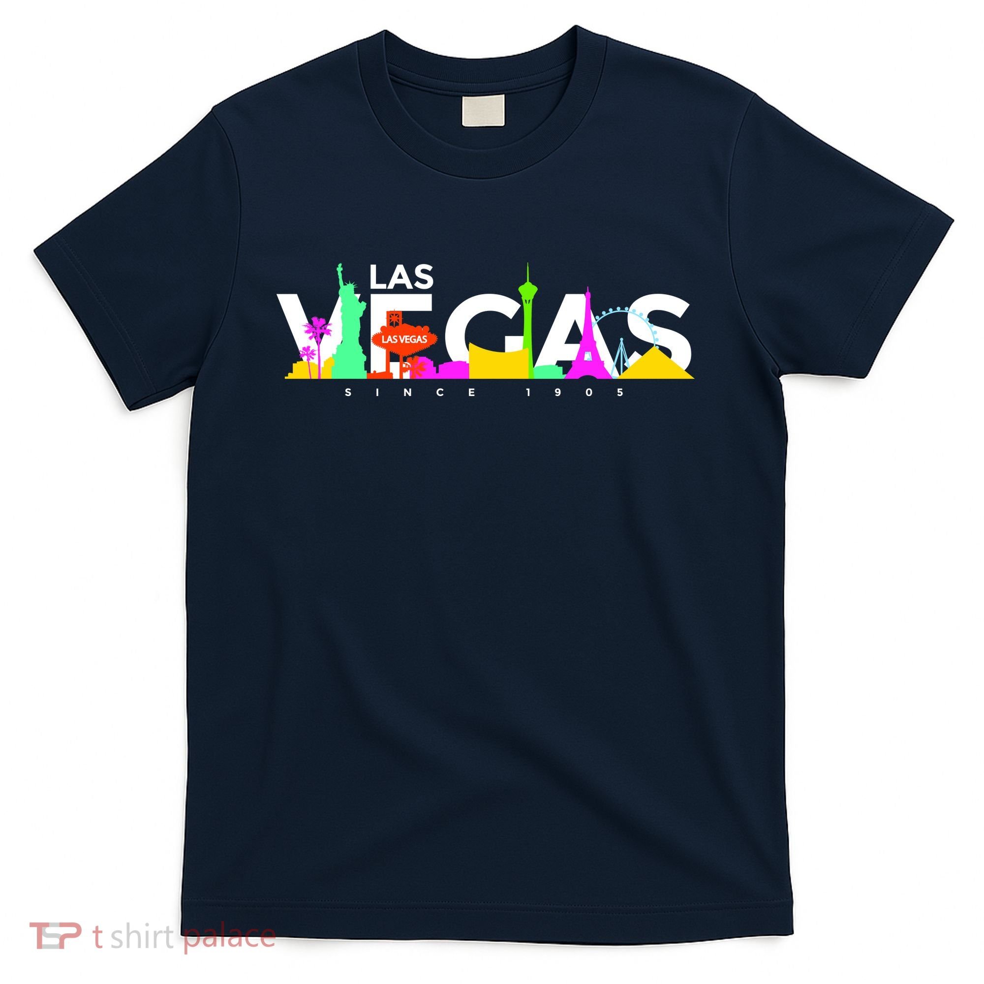 Las Vegas Colorful Skyline T-Shirt